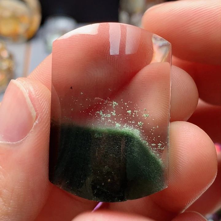 水晶吊坠(不含链)未镶嵌墨**龙