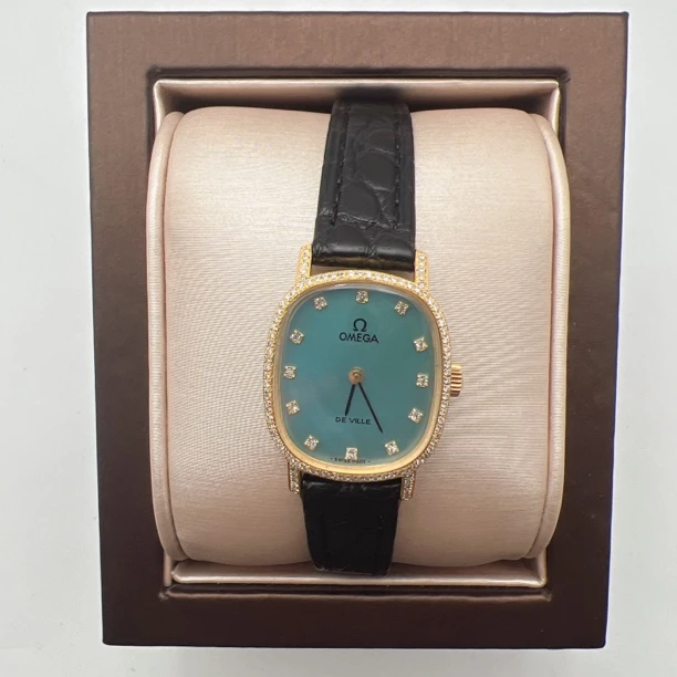 95新 Omega/欧米茄 大欧米茄24586手动后钻赠送表带赠送手链