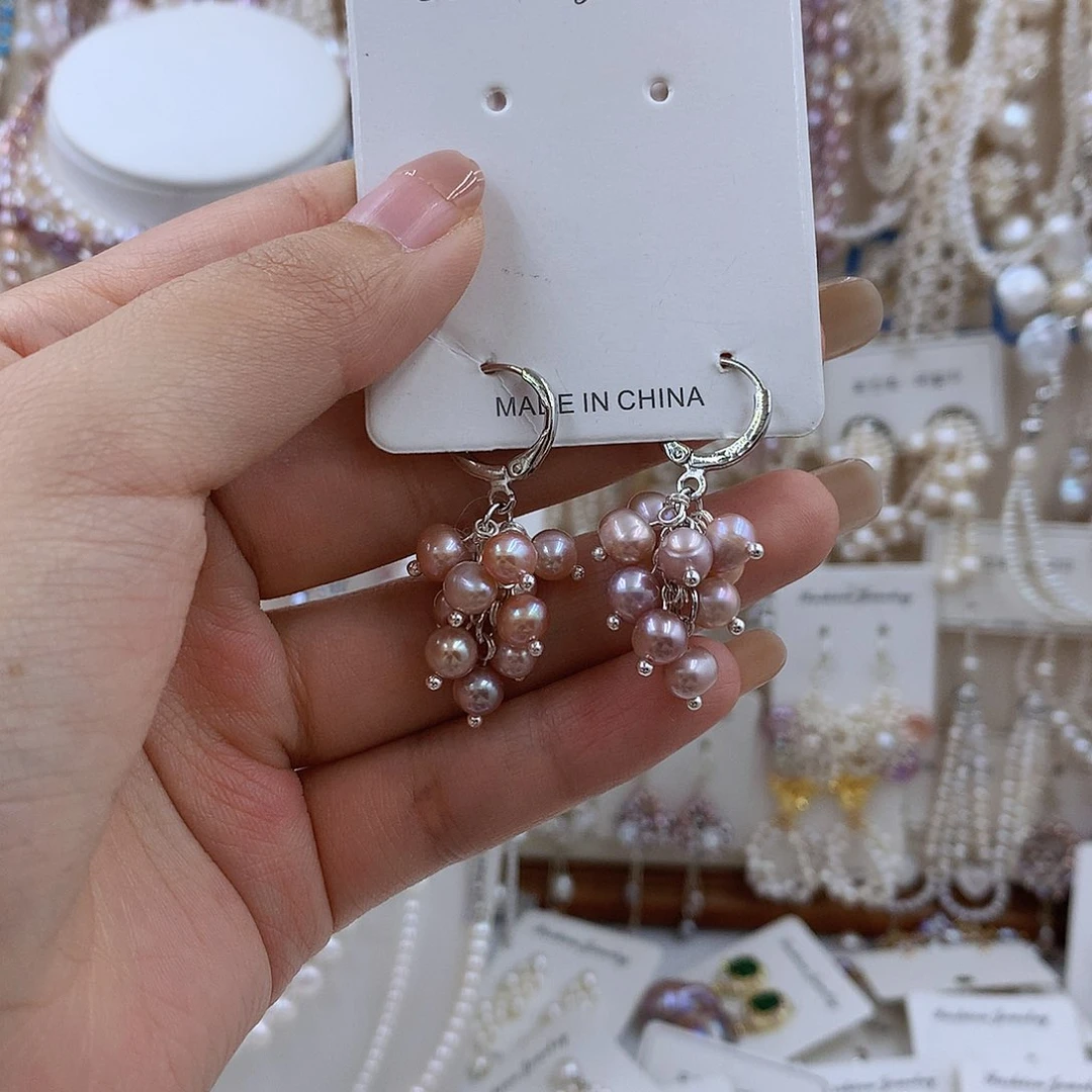 项链银S925镶嵌淡水珍珠