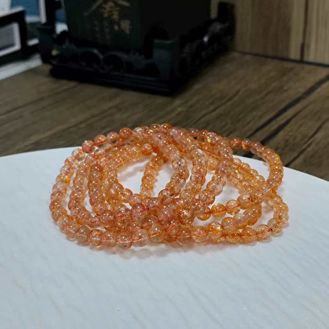 【书记甄选】天然金太阳三圈手链 多样式发一件 约5mm 1461BB
