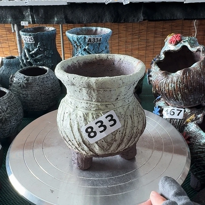 内口8高11.5粗陶手工