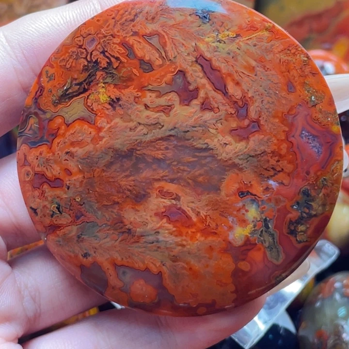 玛瑙/玉髓战国红玛瑙挂件未镶嵌路**