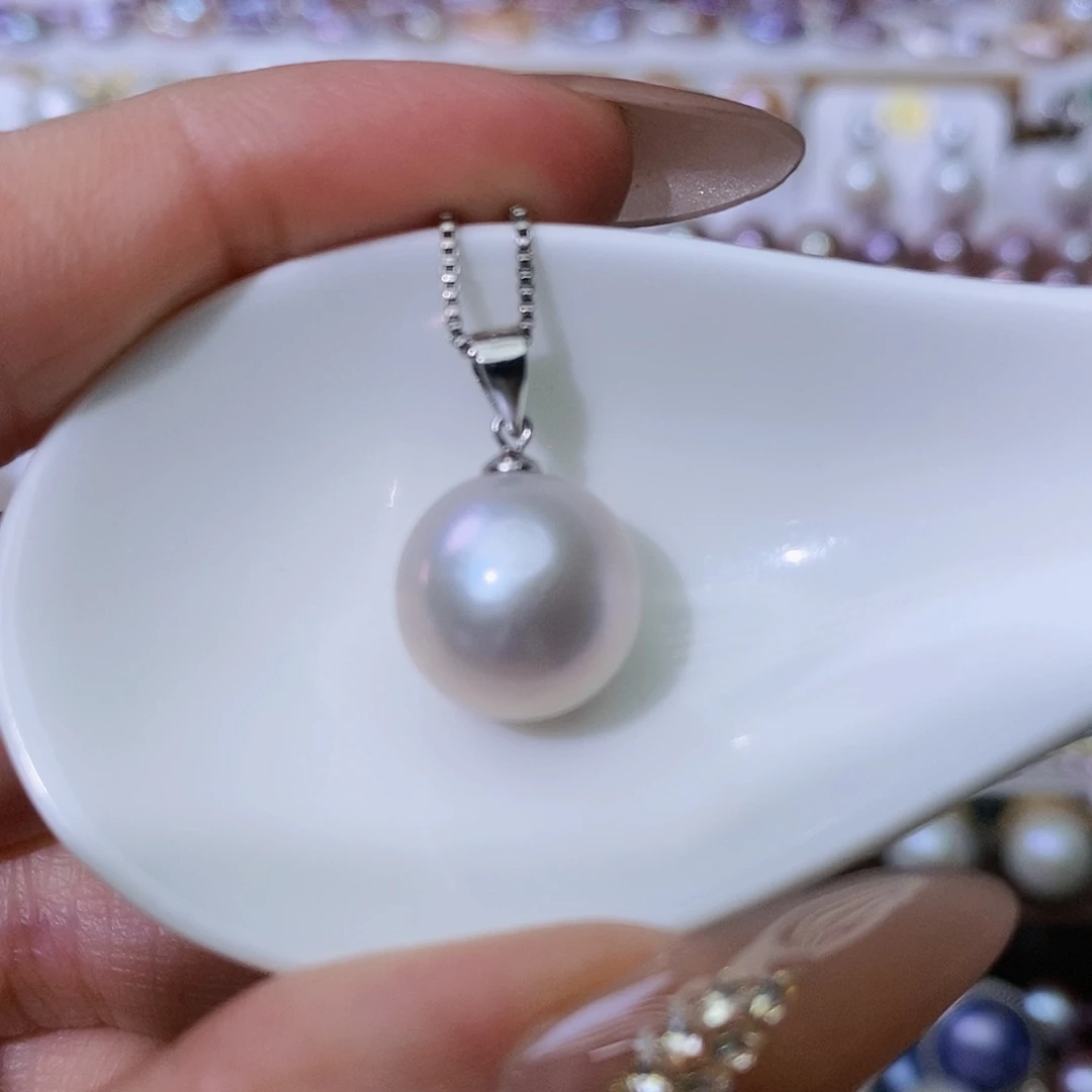 淡水珍珠颈饰银S925镶嵌