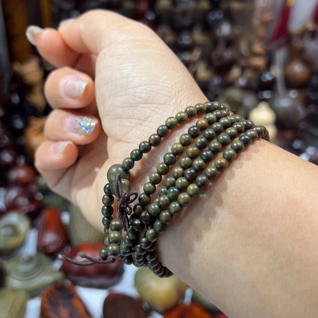 维腊木（绿檀）手串手串手串0.4