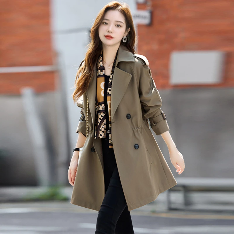 英伦风高级感中长款风衣外套女2025春秋季新款气质时尚长袖上衣服