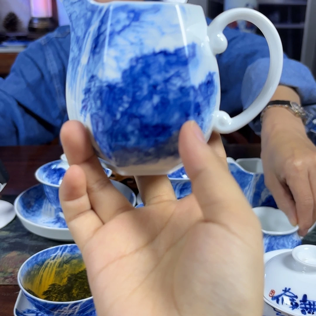 花***飞国一王老师手绘山水