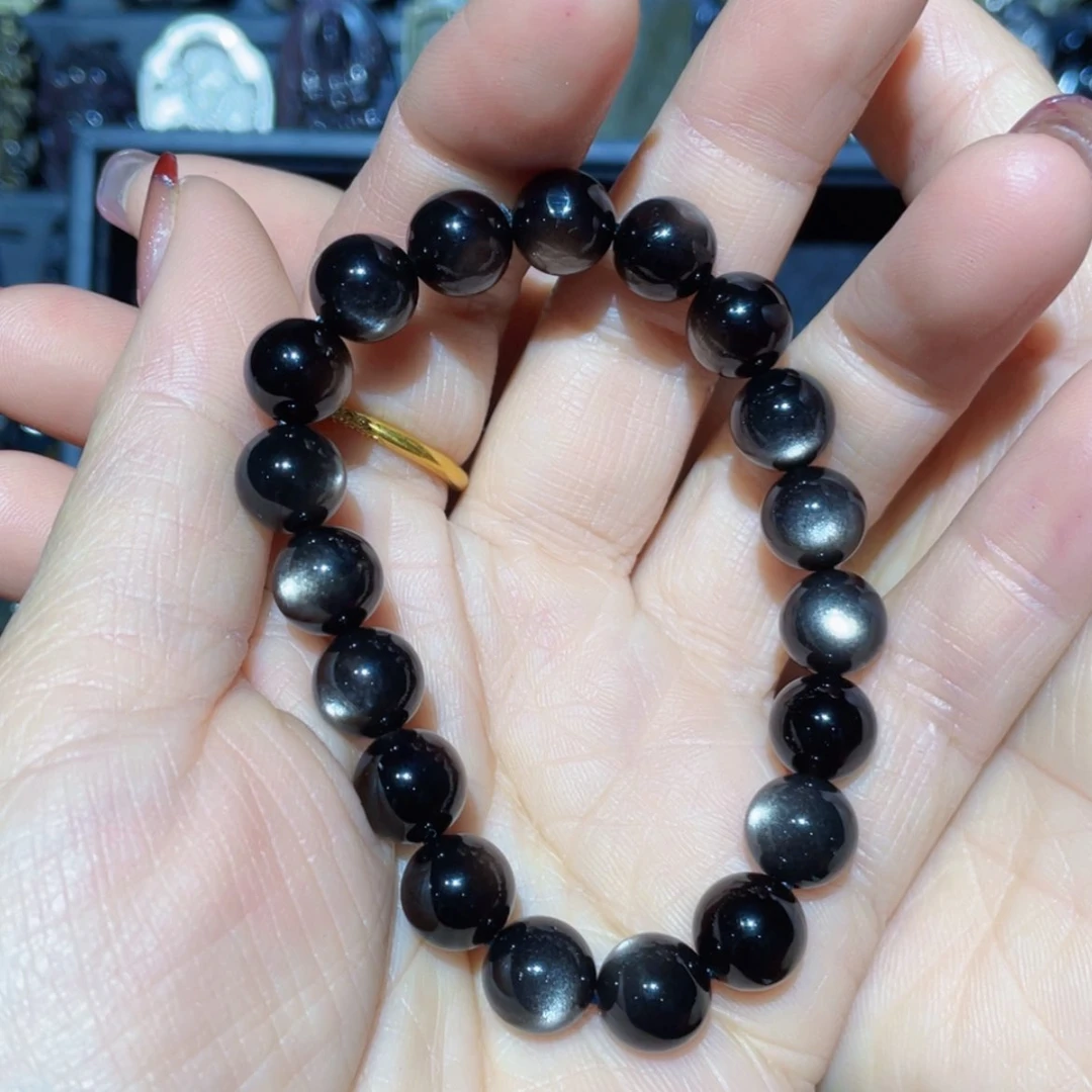 【闪购商品】黑曜岩手链未镶嵌鱼*呀