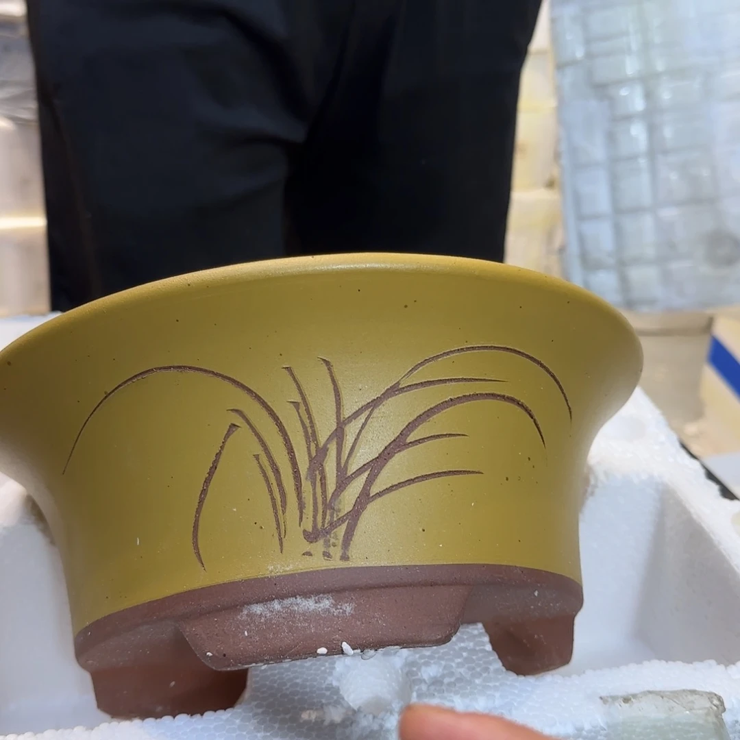 紫砂花盆口径22厘米