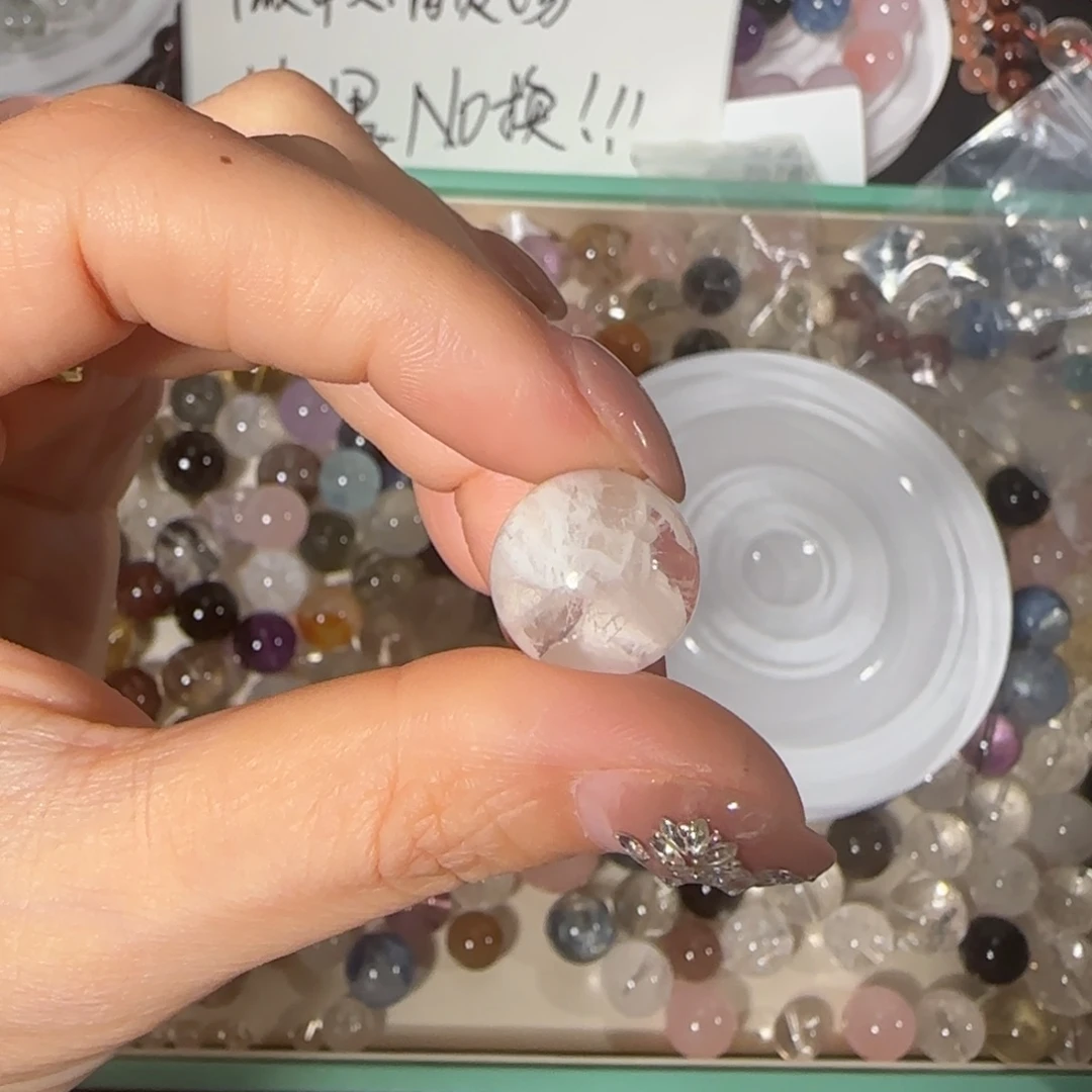 水晶直播间水晶DIY银S925镶嵌吉**?