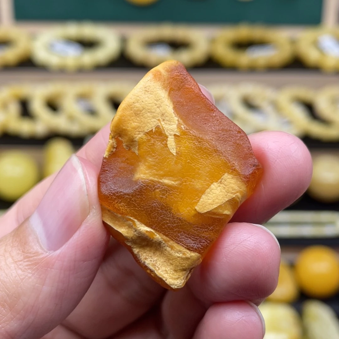 琥珀裸石未镶嵌琥珀蜜蜡