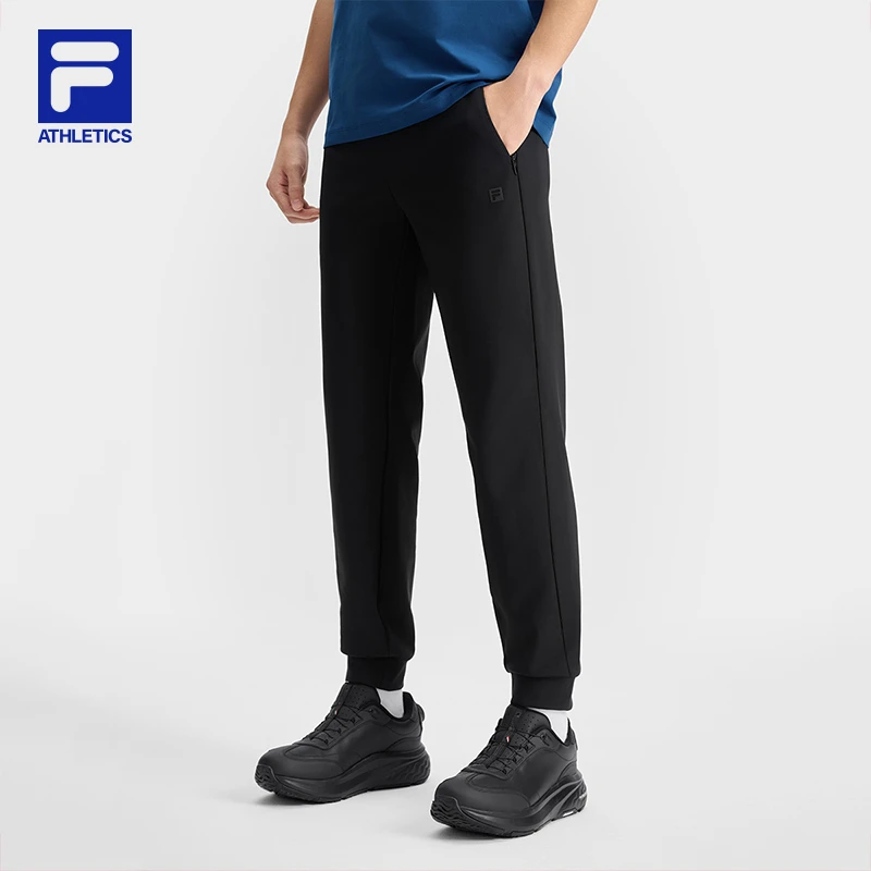 Fila/斐乐【运动户外舒适束脚】25春季新款男士运动长裤A11M511610F