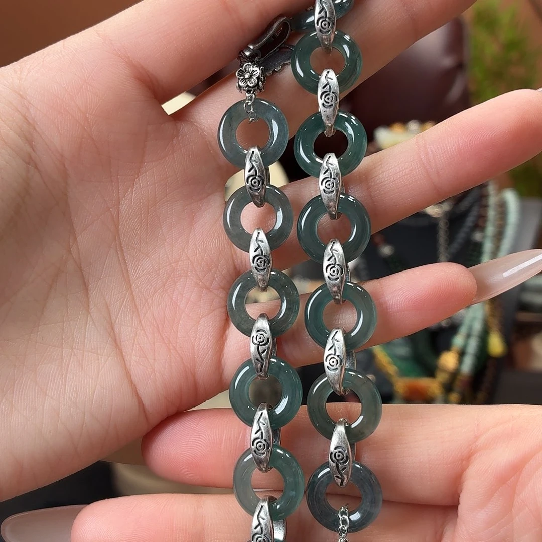 翡翠未镶嵌耳饰多样性发一手串