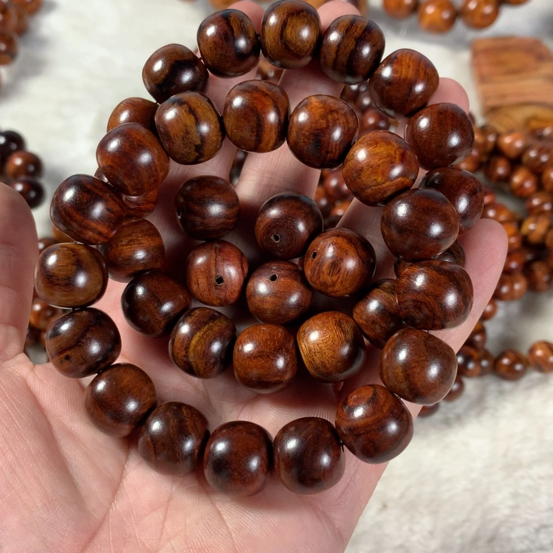 一***雨黄花梨/降香黄檀13*14手持36颗