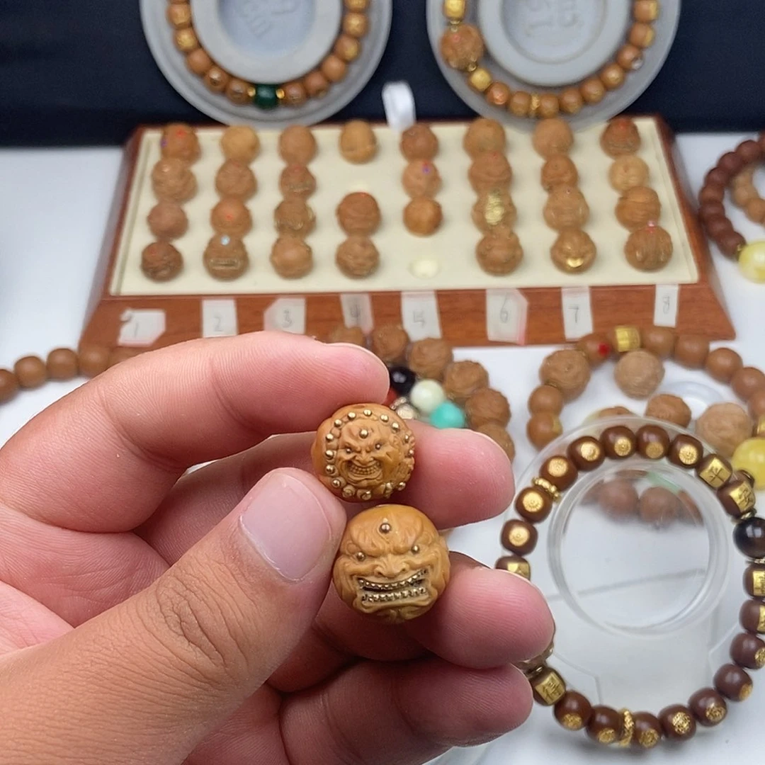 放***汁猴头核桃吊坠单颗