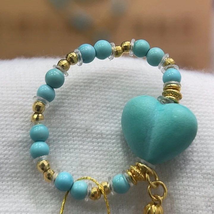 绿松石18K金镶嵌珠宝奇石