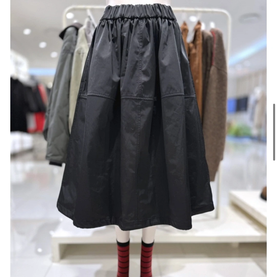 闪闪 韩单Tom**y原单四季款半身裙降落伞面料松紧腰围中长款