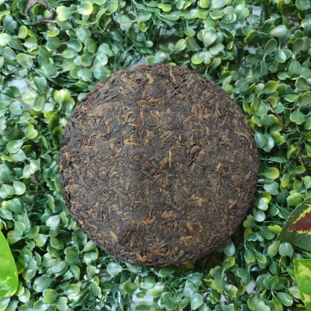雨腾古茶  天X第Y大四H紫芽古树普洱茶200g/饼 熟茶