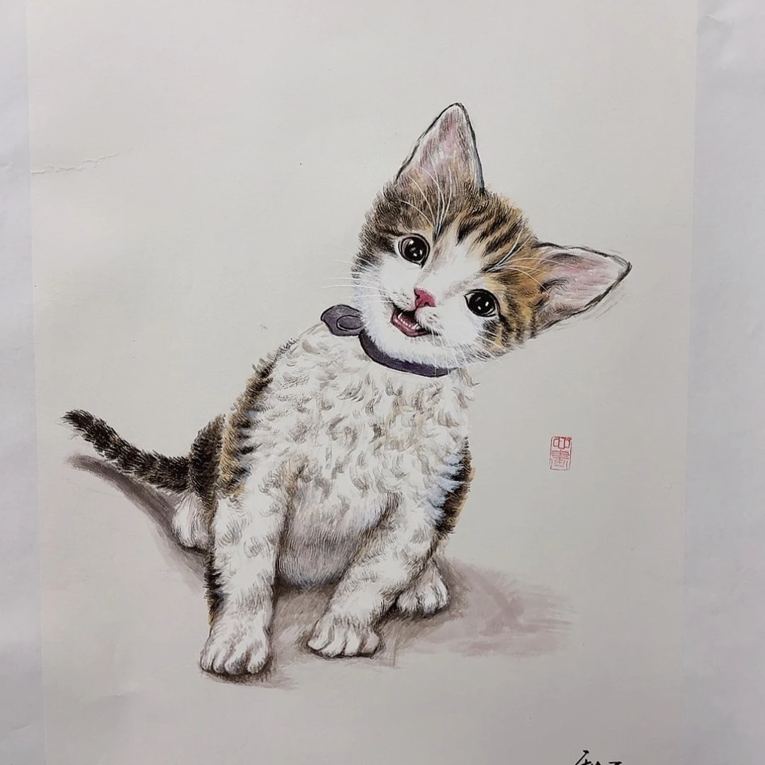 国画亲笔手绘放心去藏