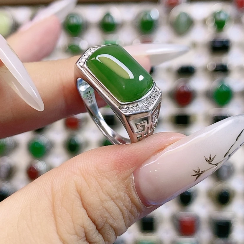 【闪购商品】玛瑙/玉髓戒指银S925镶嵌