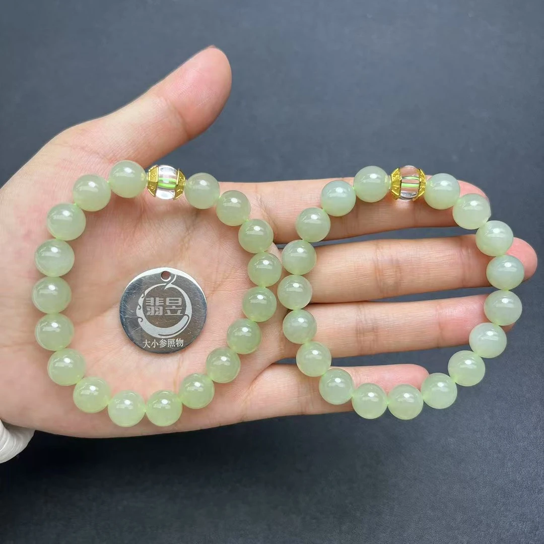 翡昱-SH49-18985-和田玉手串/约9+/约18颗/-多样性发其一C