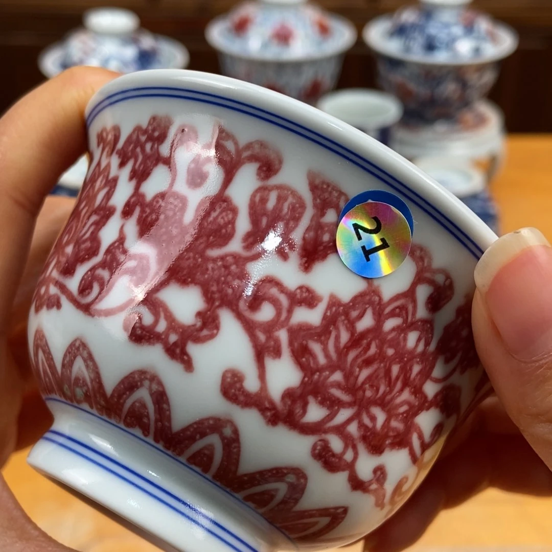 手绘现代茶具非古董