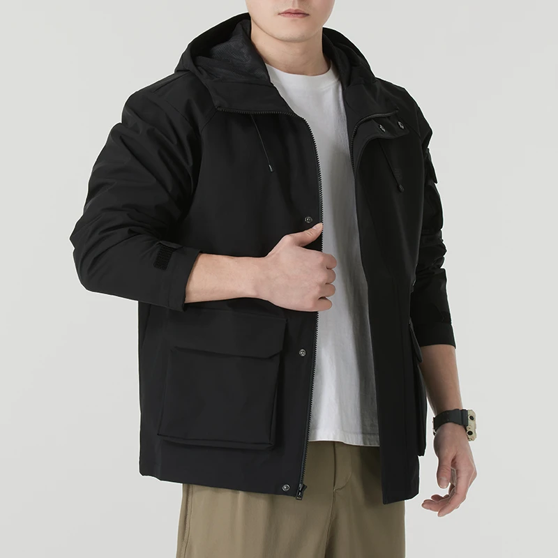 【达人专属】NewBalance男装连帽外套2025新款运动夹克服AMJ51325