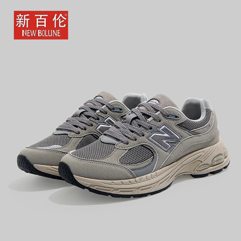 【新百伦正品】经典灰男女鞋2002透气复古情侣厚底运动休闲老爹鞋N
