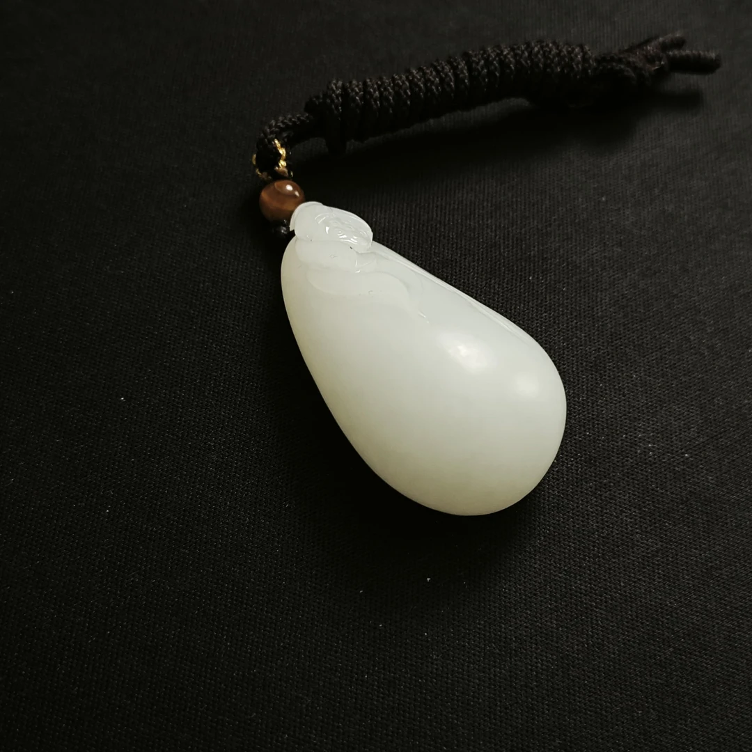 RCX0177创汇期和田白玉多子多福吊坠