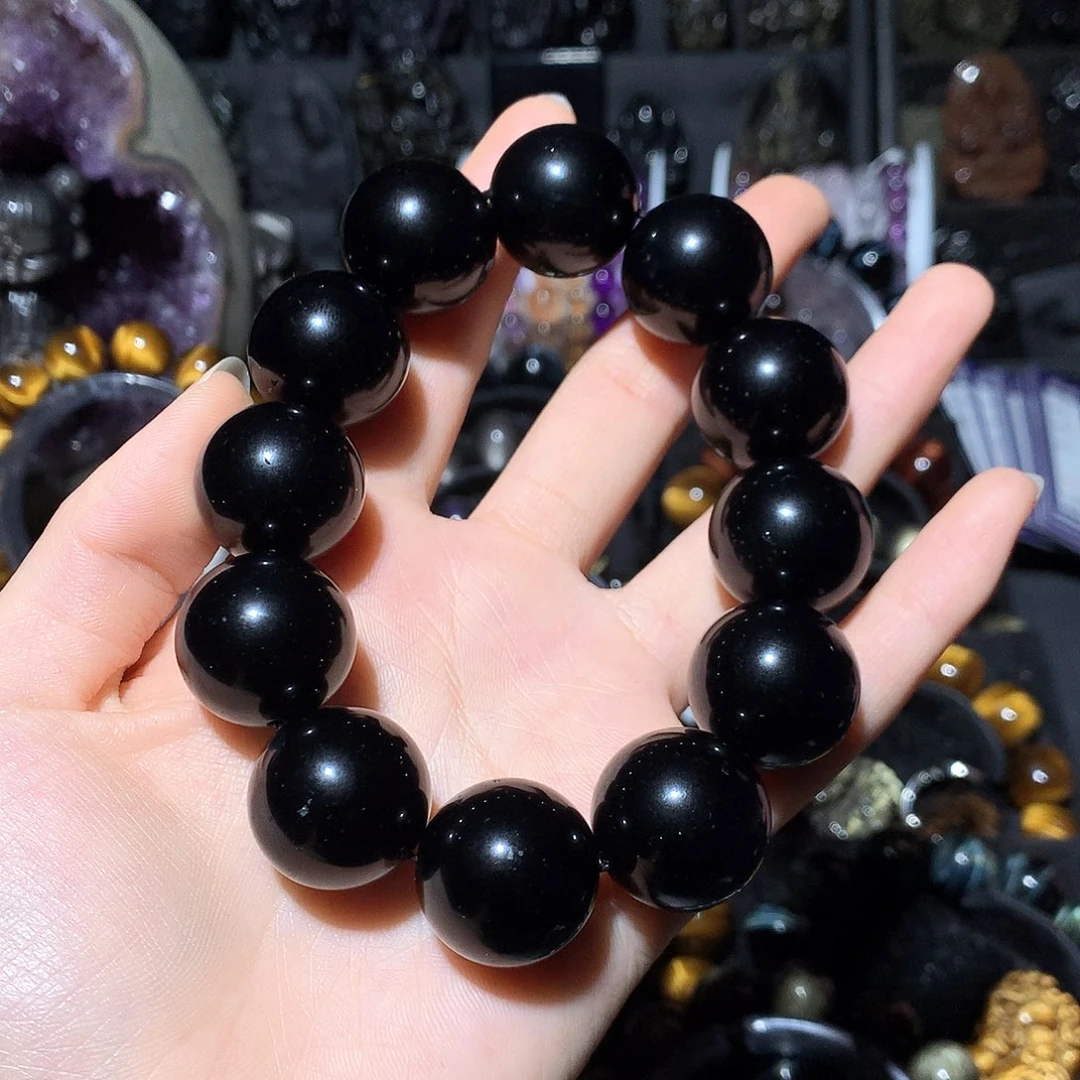 黑曜岩未镶嵌手链?****?