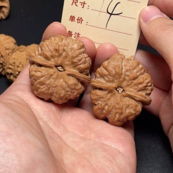 文玩核桃把件蛙蛙39尺全品白茬14