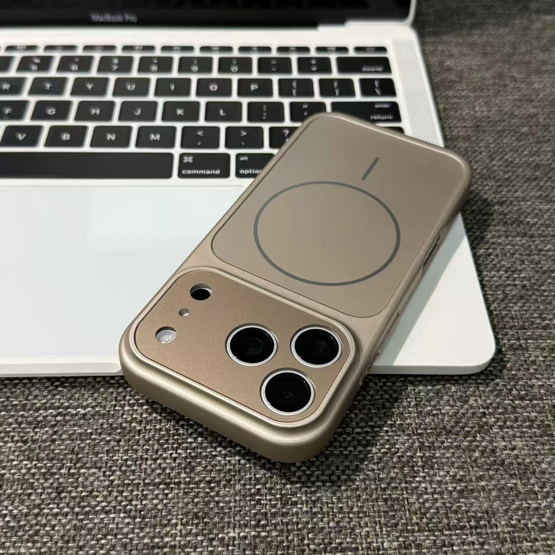 雅天立纯色磨砂磁吸适用苹果17 16promax手机壳15/13镜头膜14玻璃