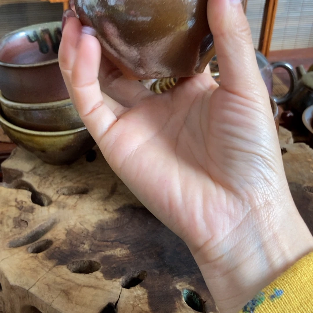 通红柴烧主人杯1****9