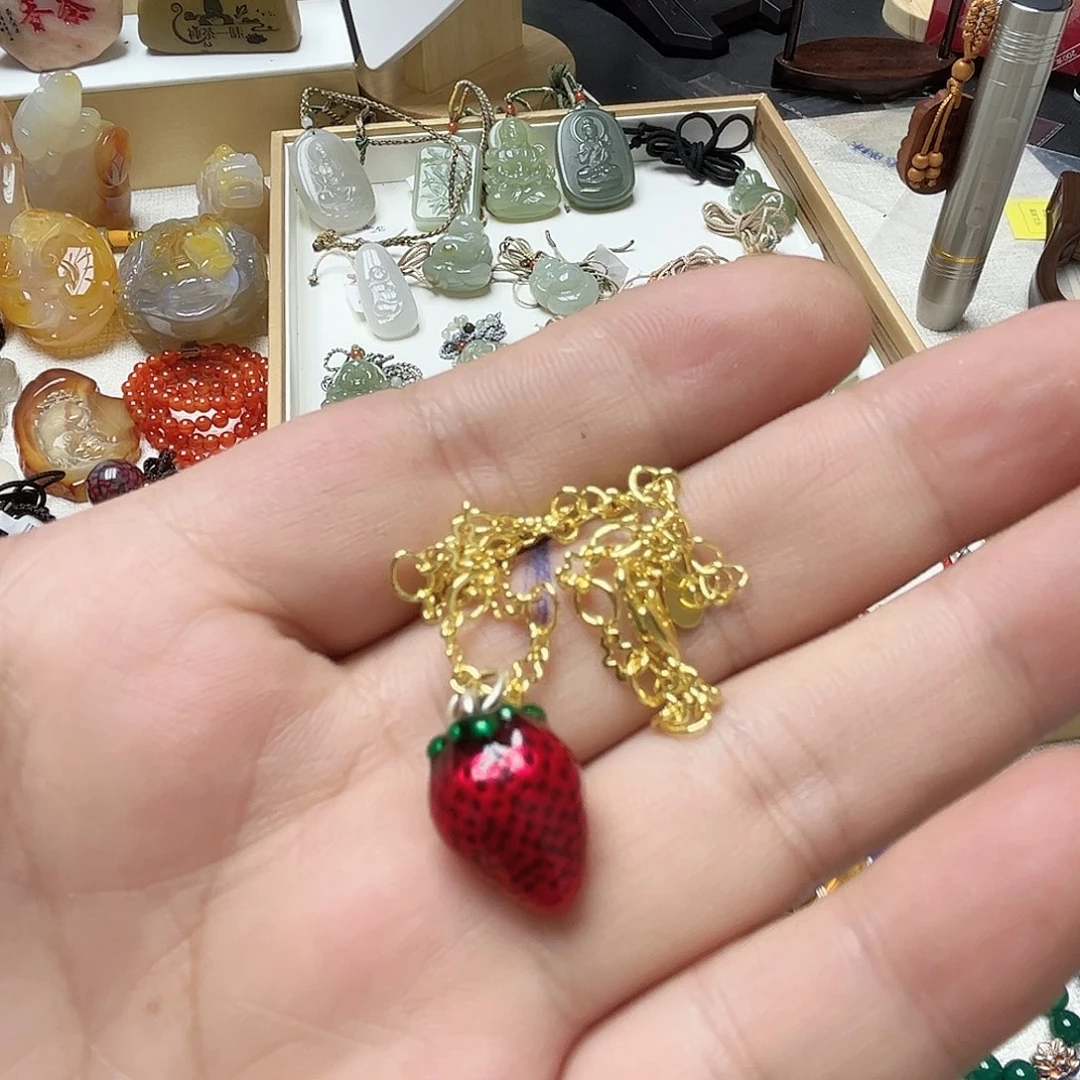 玛瑙/玉髓颈饰合金