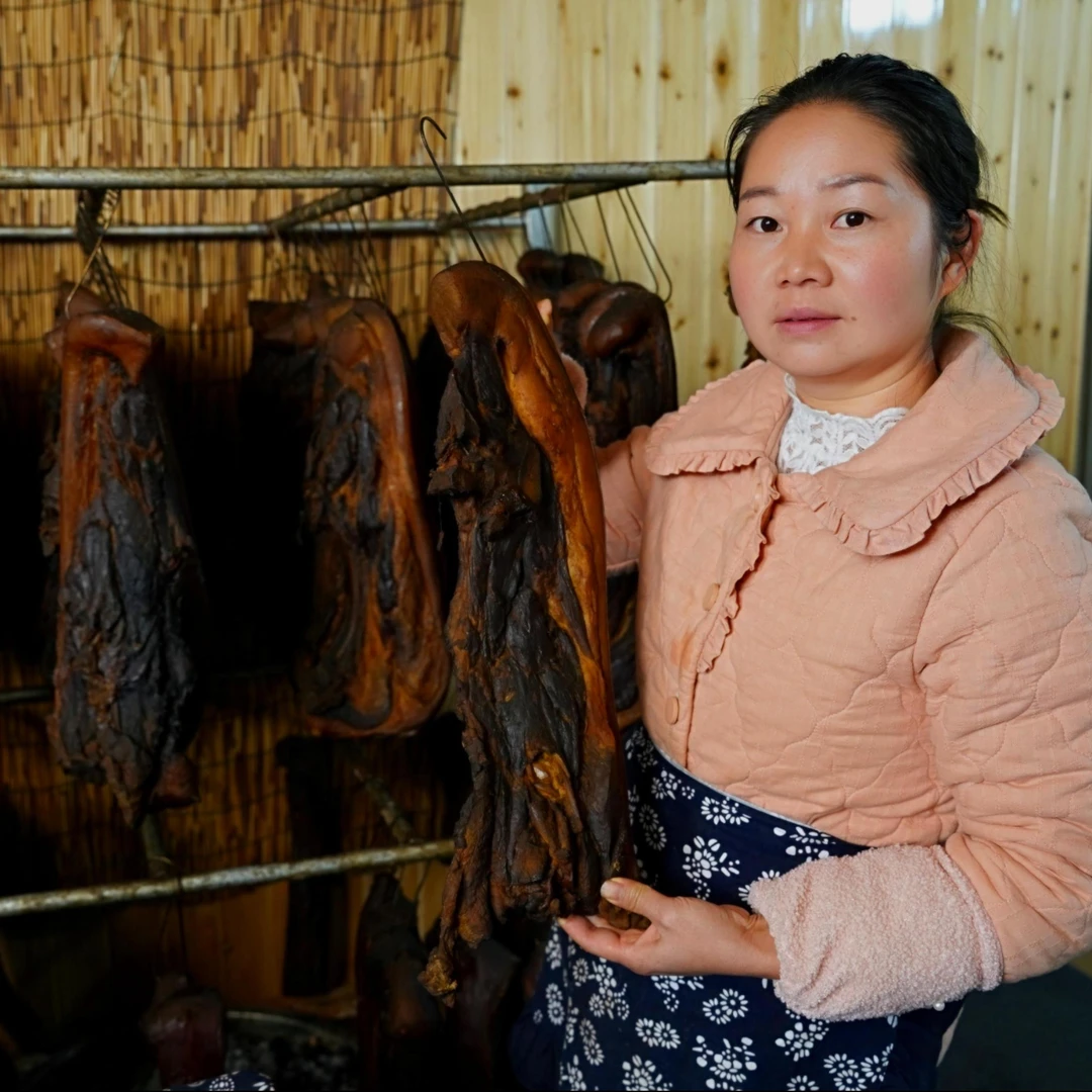 奉家柴火腊肉散装称重1-10斤