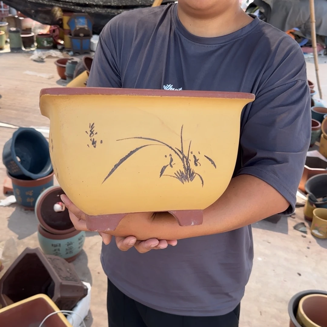 紫砂花盆瑕疵和瑕疵