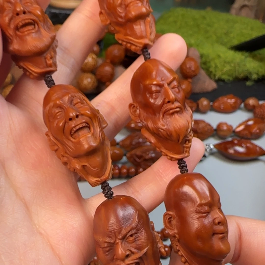 手串/手链橄榄核瑞兽七星罗汉