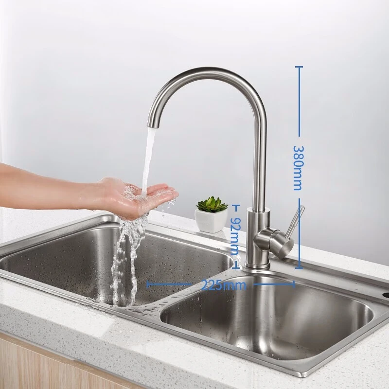 潜水艇304不锈钢家用厨房龙头五金件菜盆冷热水龙头洗碗水槽龙头