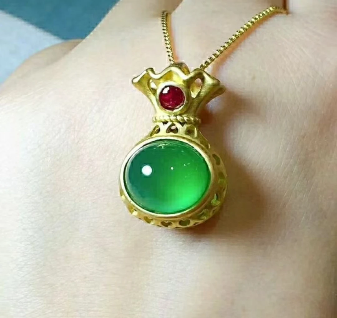 '【陈总推荐】天然 玛瑙有福钱袋吊坠（证书+礼盒）多样性发货'