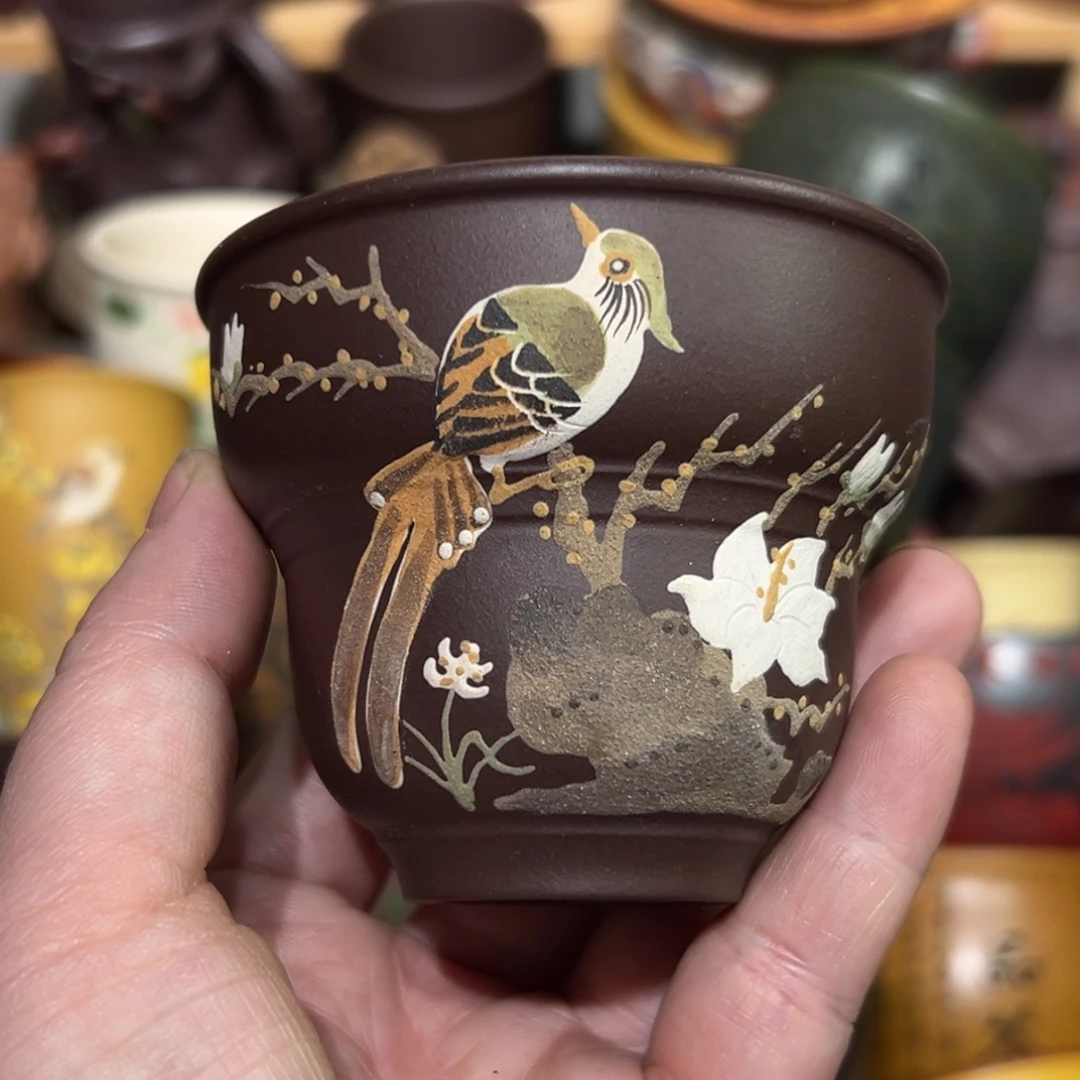 紫砂茶杯宜兴紫砂主人杯