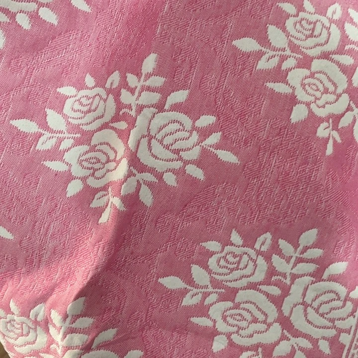 水洗棉粉色枕巾一对