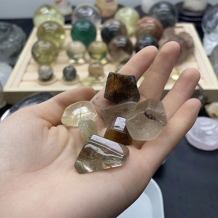 珠宝半成品发晶未镶嵌206水晶