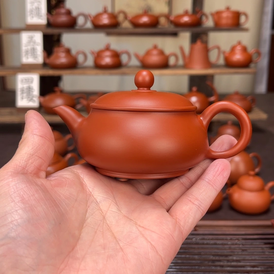 揭***师紫砂茶壶超薄明炉120cc