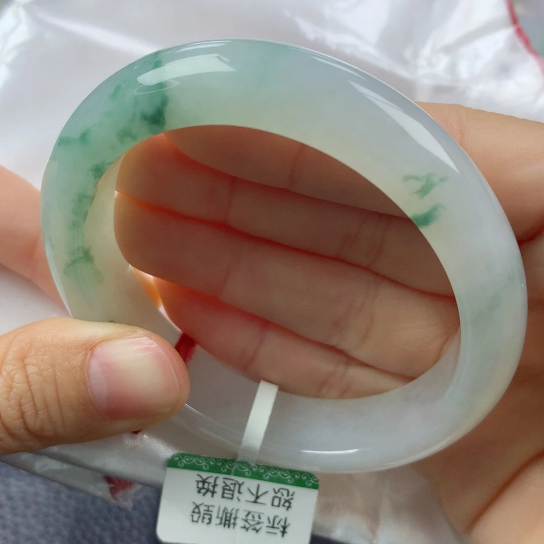 未镶嵌手镯翡翠缅甸天然翡翠A货56.5贵妃