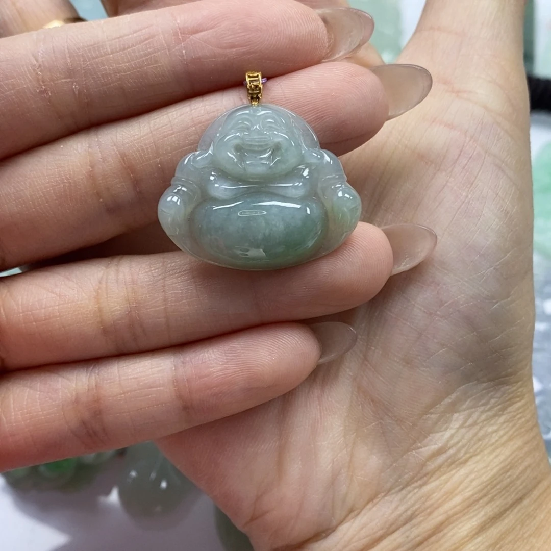 翡翠未镶嵌颈饰吊坠
