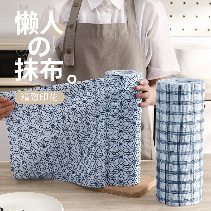 日式无纺布懒人抹布加厚干湿两用不掉毛洗碗布洗碗抹布