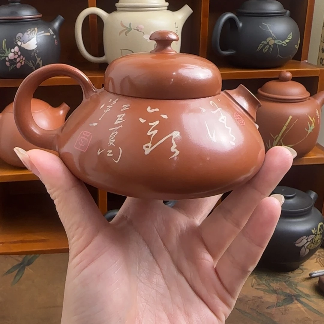 建水紫陶纯手工茶壶