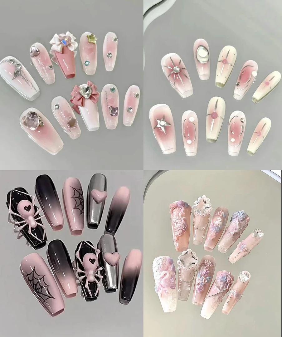 【指尖印力手工穿戴甲】拍下备注ID➕编号