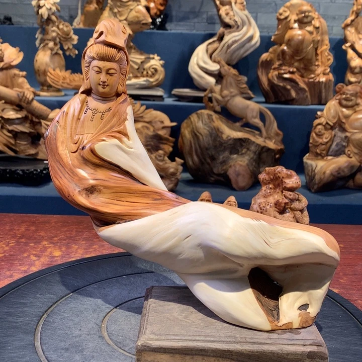 柏木（崖柏）根雕摆件