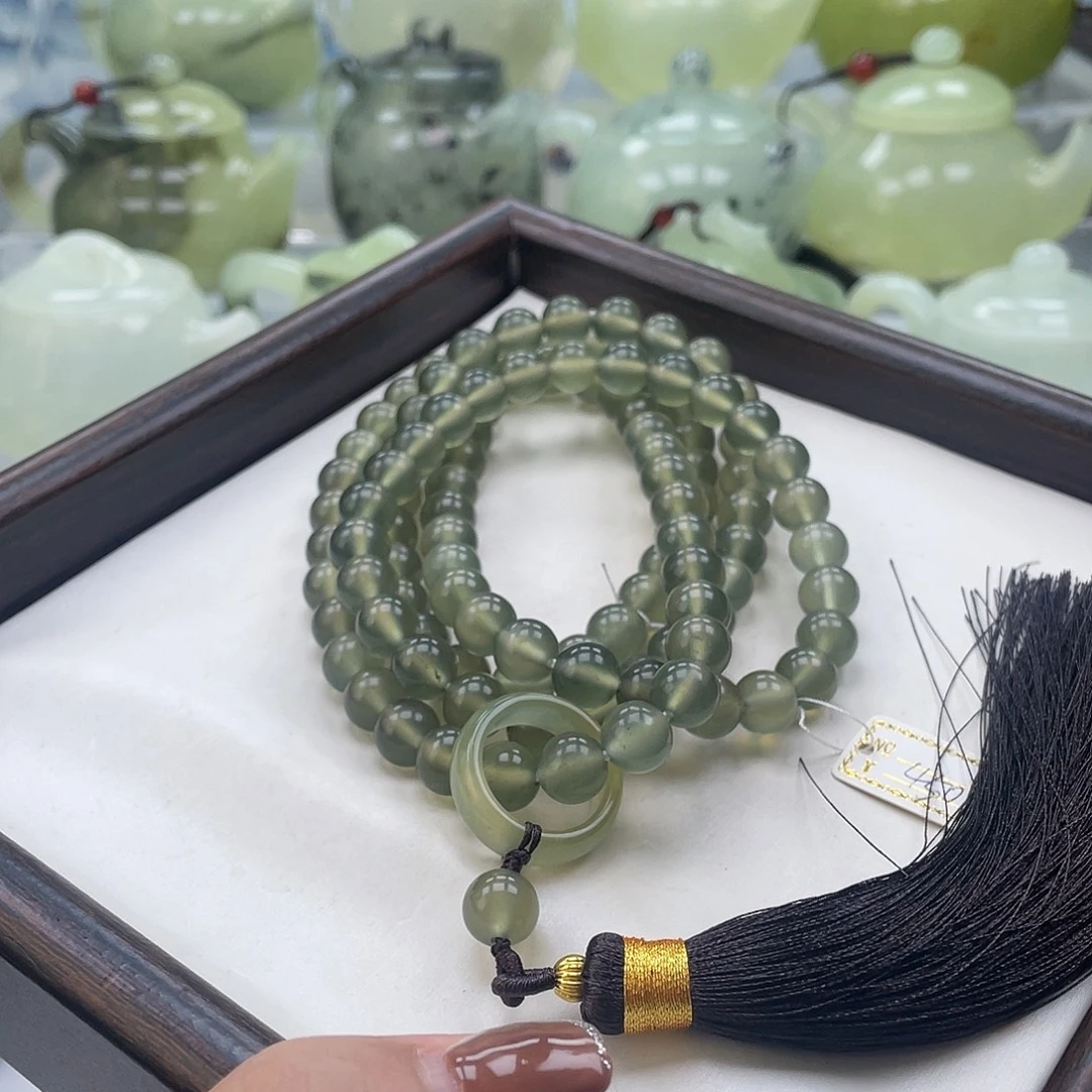 蛇纹石玉未镶嵌手链