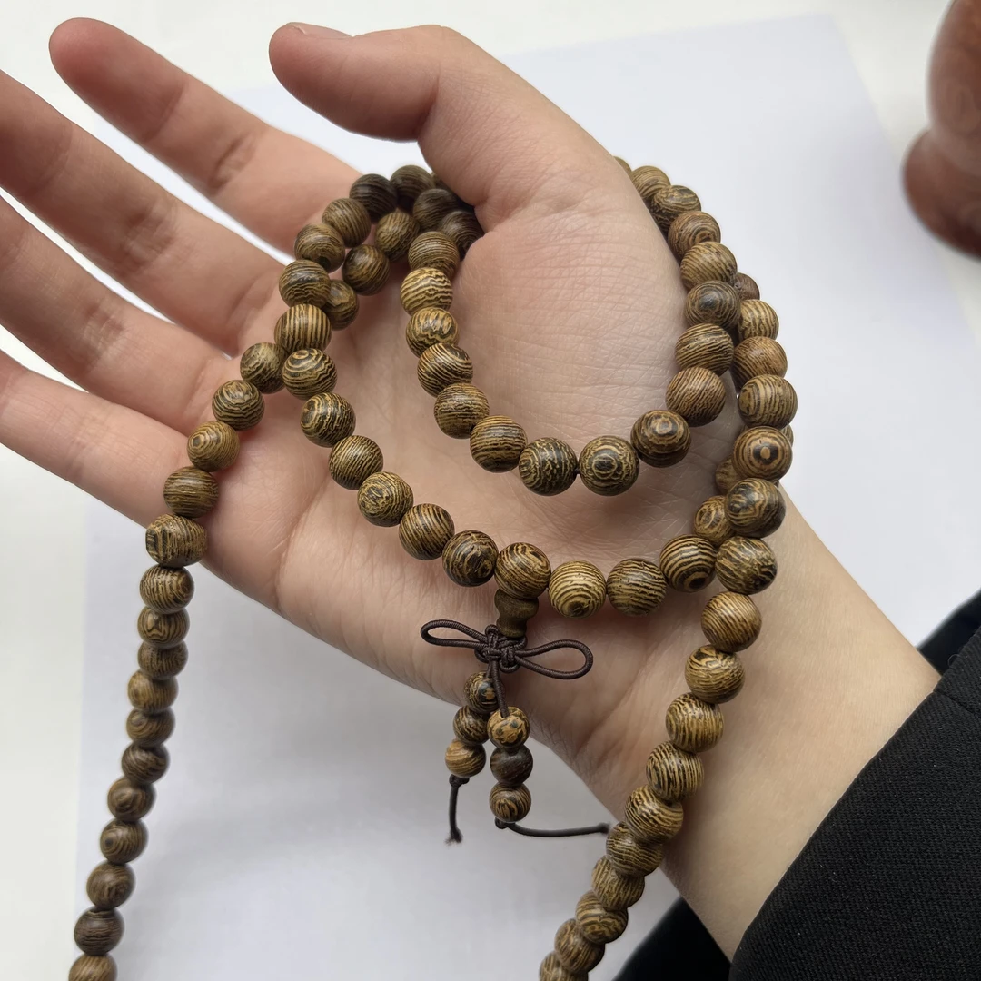 鸡翅木佛珠手串男女款卡8 019（无礼盒 ）